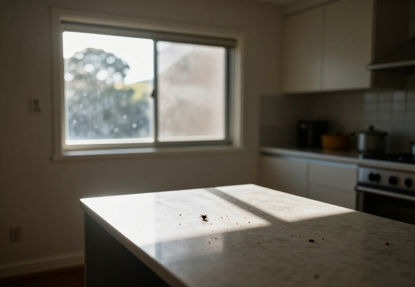 Ant trail in a Wentworthville backyard before treatment